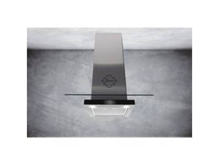 GURARI Hotte murale GCH T 466 IS 90 BL PRIME hotte aspirante 90 cm 1000m³/h hotte murale en acier inoxydable verre