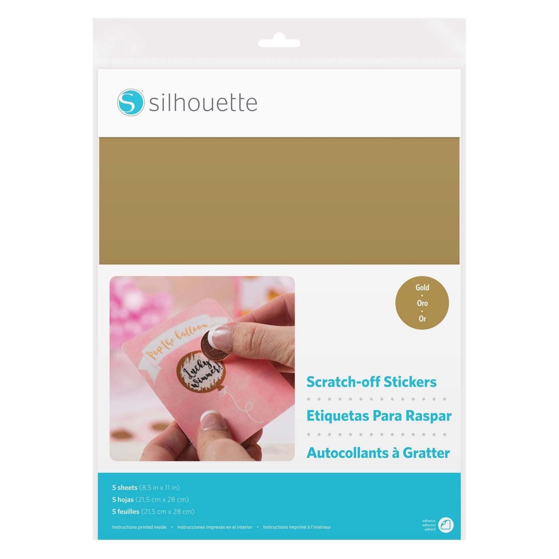 Silhouette Papiersticker (MEDIA-SCRATCH-GLD)