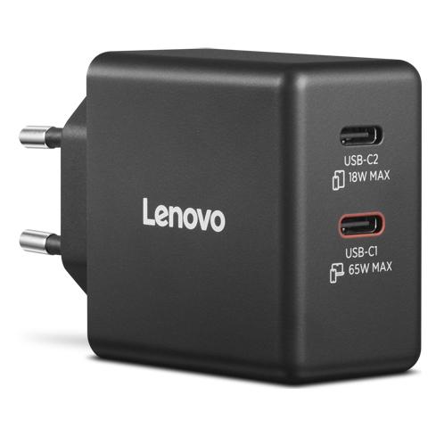 Lenovo Dual USB-C 65W GaN Charger (65 W) (G0A6065BEU)
