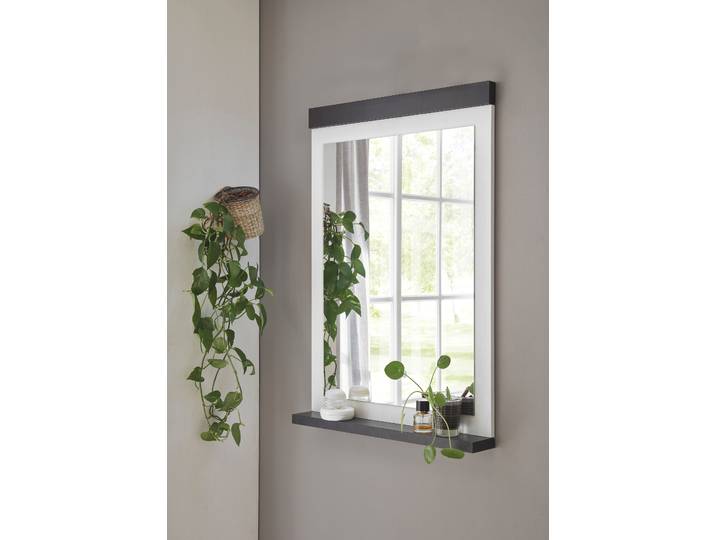 Wandspiegel HOME AFFAIRE Sherwood, Spiegel im Industrial-Style, Garderobenspiegel, Dekospiegel , weiss (pinie weiß dekor), B:65cm H:95cm T:10cm, Spiegel, Wandspiegel, universell einsetzbar, rechteckig, modern, in 2 Farben erhältlich