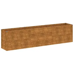 Helloshop26 - Moderne dekorative Hochbeet Garten Balkon 291 x 50 x 69 cm aus rostfreiem Cortenstahl 02_0046135