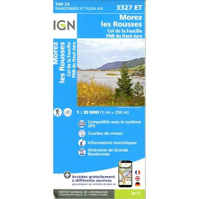 3327ET Morez.les Rousses.Col de la Faucille.PNR du Haut Jura, Karte von Collectif Ign, IGN Frankreich, 978-2-7585-5592-6
