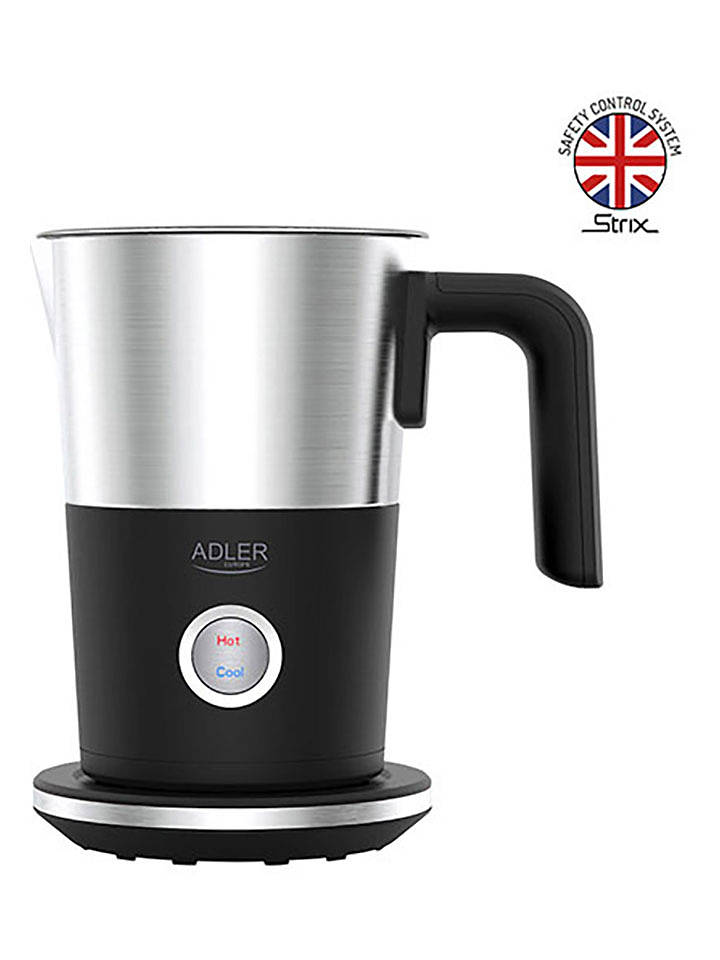 Adler Milchaufschäumer "AD 4497" in Schwarz/ Silber - 300 ml - onesize