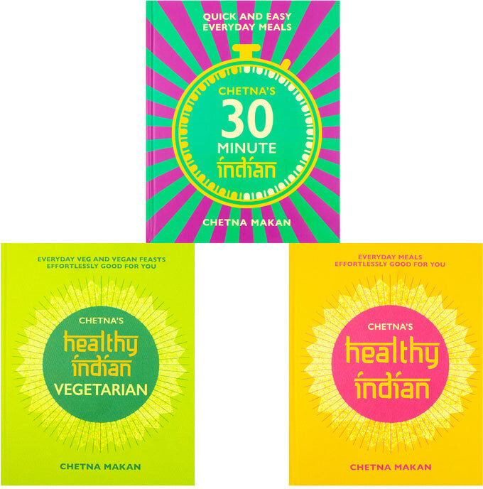 Mitchell Beazley Chetna Makan 3 Book Set – 30-Minute Indian, Healthy Indian & Vegetarian Cookbook Collection