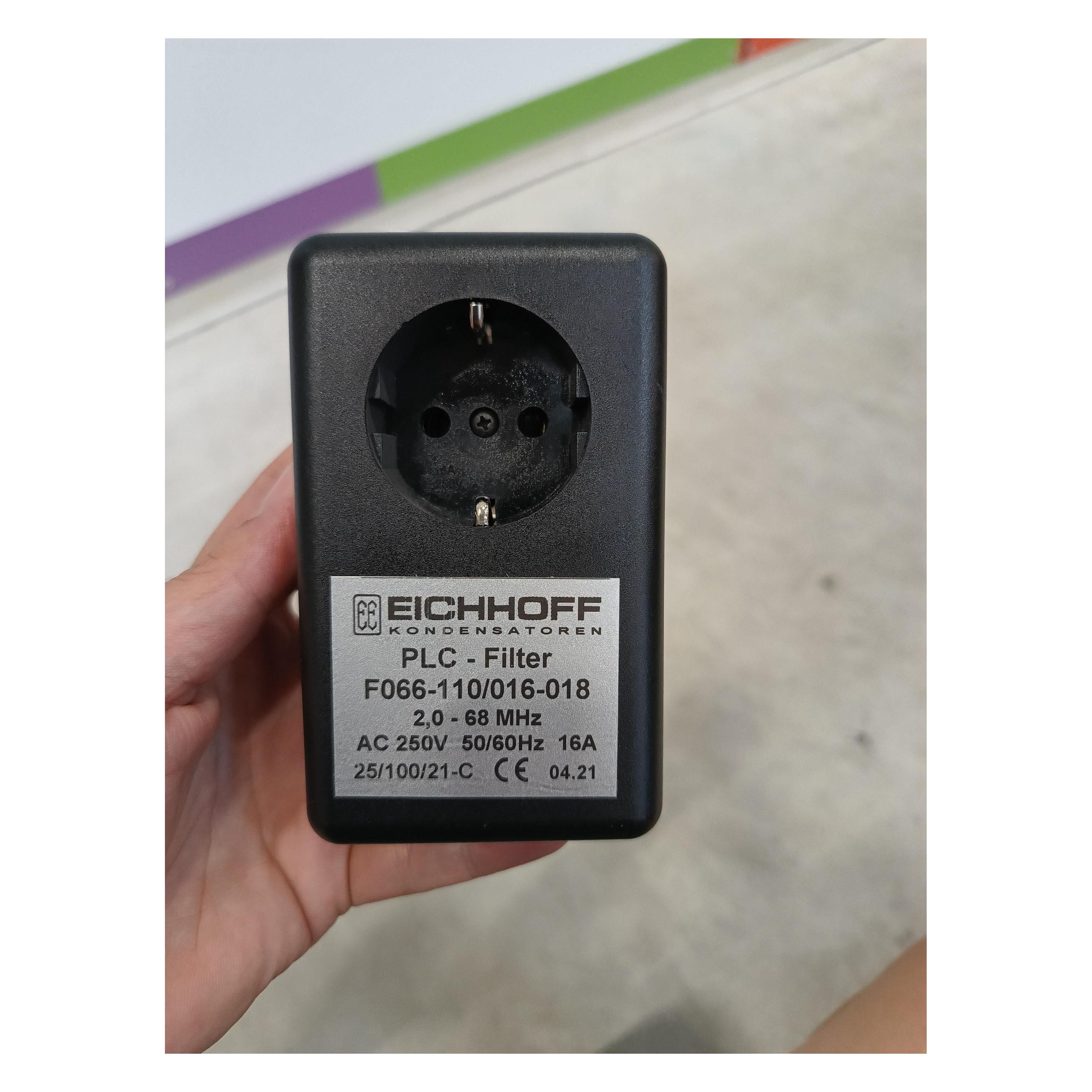 Allnet Powerline Sperr-Filter 2-68Mhz 16 A Schutzkontakt-Durchgangsgehäuse (F066-110/016-018)