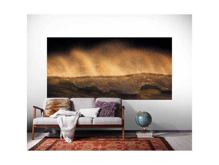 Papier peint intissé Golden Wave 200 x 100cm