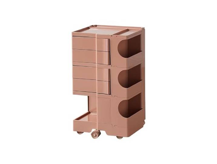 HGYNBCP Nordic Rolling Storage Cart Mehrstöckiger Nachttisch mit Schubladen