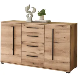 SIDEBOARD Eiche Evoke, Kommode 150 cm mit Soft-Close