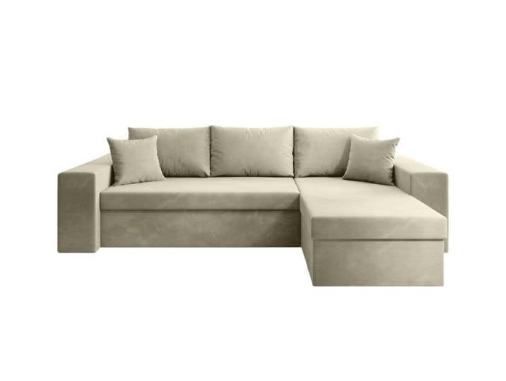 Luxusbetten24 Schlafsofa Designer Sofa Denver, mit Stauraum und Schlaffunktion