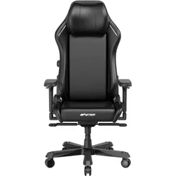 DXRacer Master Serie GC/XLMF24LTA/N Gaming Stuhl Plus / XL - Mikrofaser Kunstleder - Schwarz, Gaming Stuhl, Schwarz