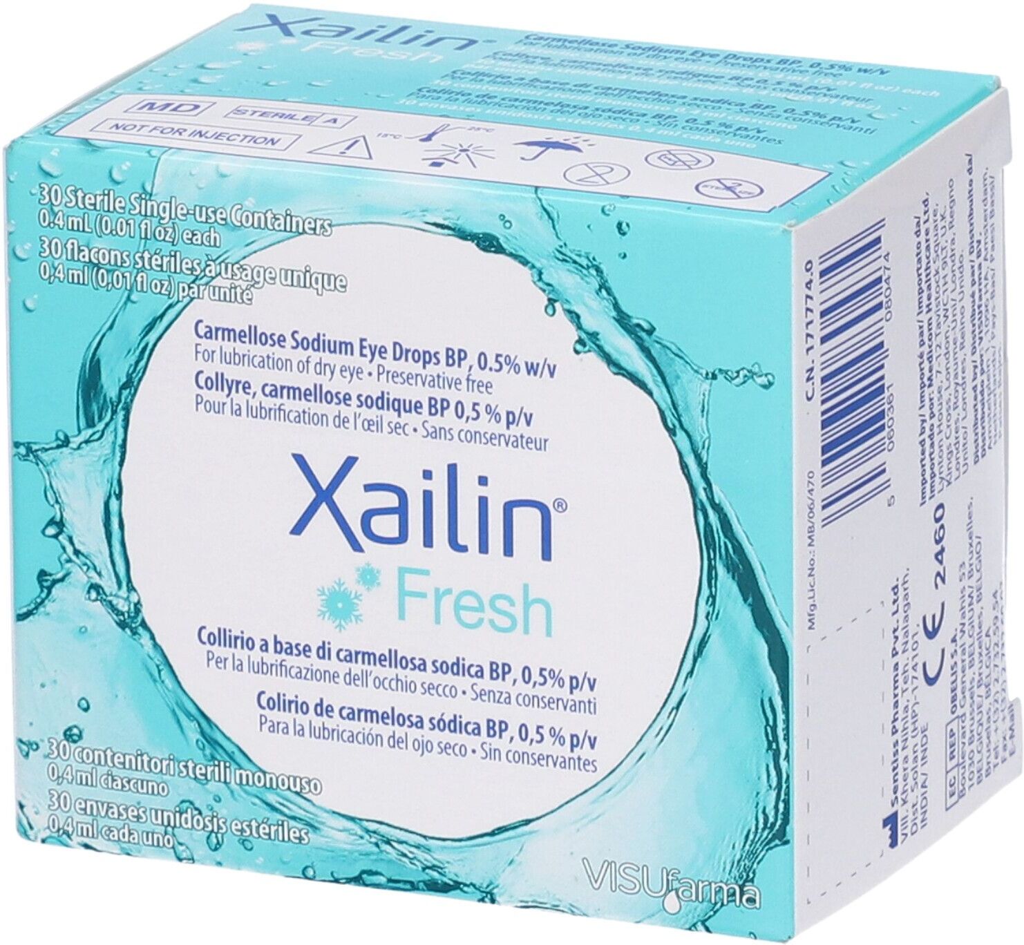 VISUFARMA SpA Xailin Fresh Collirio, 30 Flaconcini da 0,4 ml