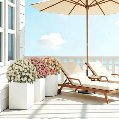 Lesly 24 in Artificial Rose Decoration Lifelike Faux Floral Plants
