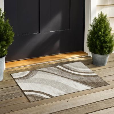 Addison Rugs Machine Washable Indoor/ Outdoor Modern Calais Chantille Rug