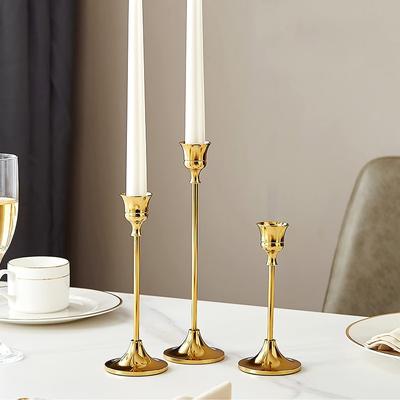 Inspire Daily Merch Gold Candle Holder Metal Candlesticks Stand Wedding Decoration Coffee Table Centerpieces For Christmas Halloween Gold Candle Holder Metal Candlesticks Stand Wedding Decoration Coffee Table Centerpieces For Christmas Halloween