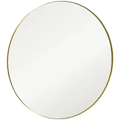 Roomers Spiegel  Pannone , gold , Metall , Maße (cm): T: 3.0  Ø: 110
