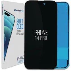 RepairPro iPhone 14 Pro Replacement Screen (120Hz) Soft OLED (Display, Apple iPhone 14 Pro), Mobilgerät Ersatzteile, Schwarz