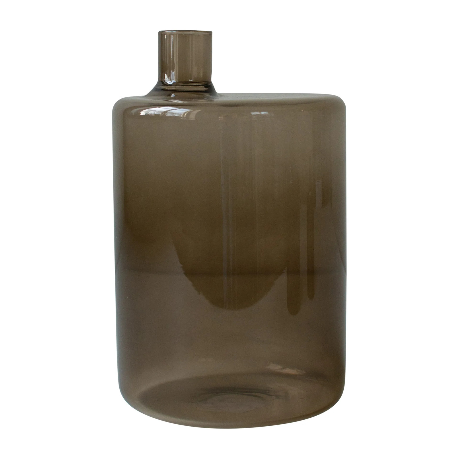 DBKD Pipe glazen vaas bruin XL