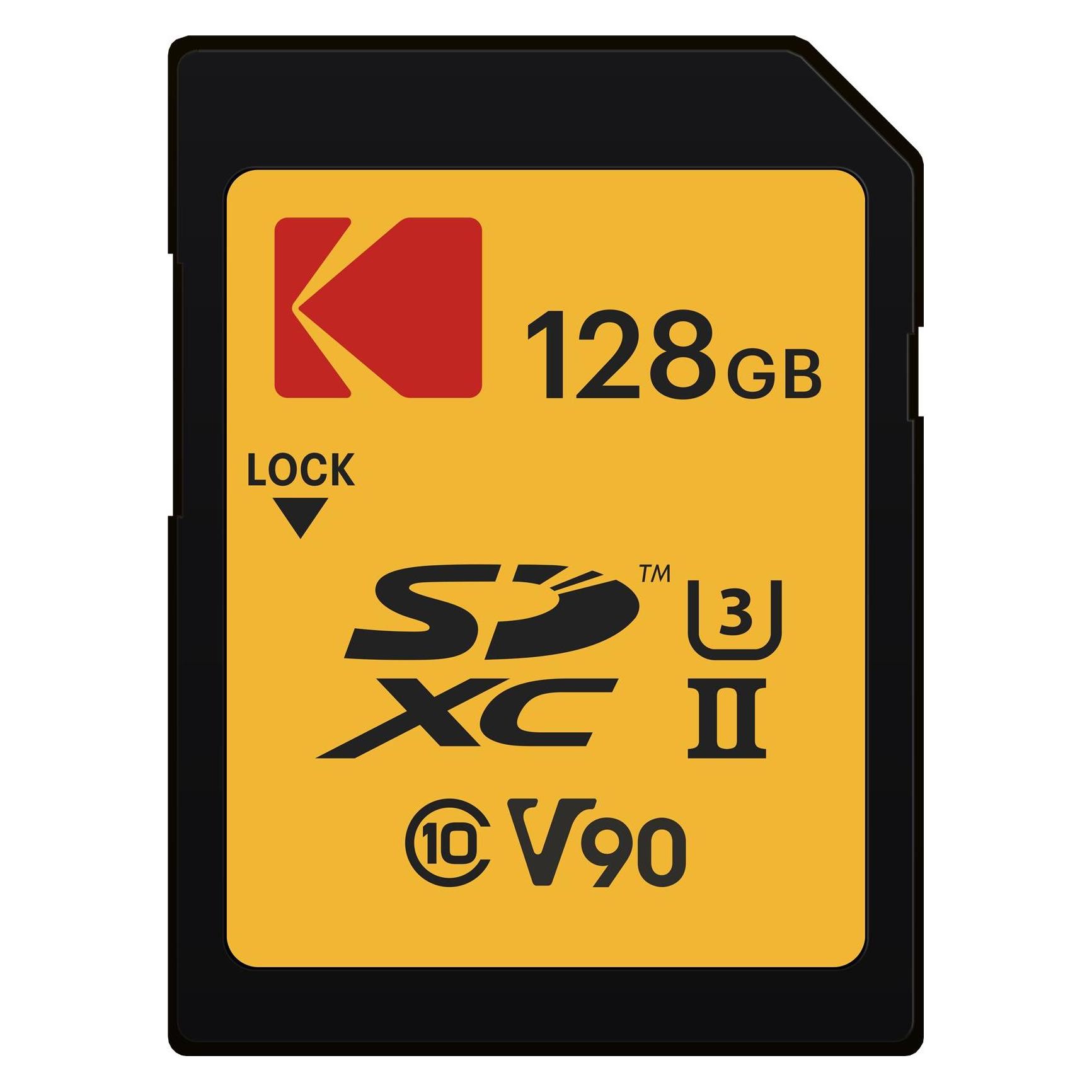 Kodak SD 128GB UHS-II U3 V90 Ultra Pro (128 GB, SDXC, U3, UHS-II) (EKMSD128GUHS2V2K)