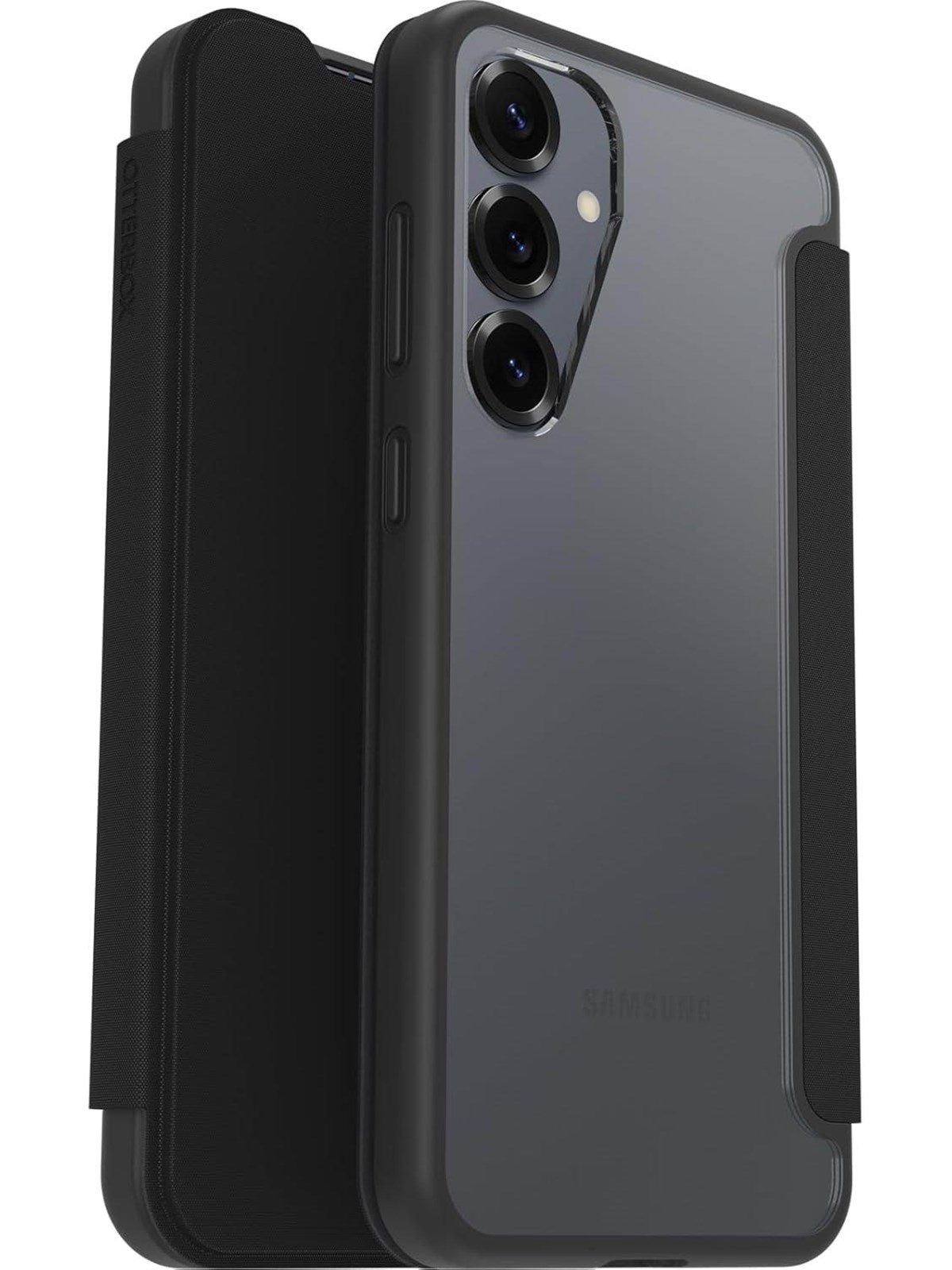 OtterBox React Folio Samsung Galaxy S25+ Black Crystal - clear/black - ProPack