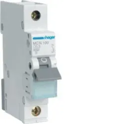 Hager MCN100 Leitungsschutzschalter 1 polig 6kA C-Charakteristik 0.5A 1 Modul