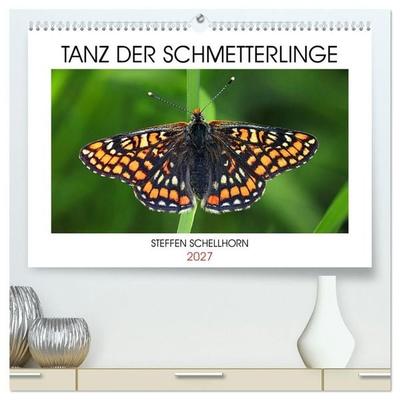 TANZ DER SCHMETTERLINGE (hochwertiger Premium Wandkalender 2027 DIN A2 quer), Kunstdruck in Hochglanz