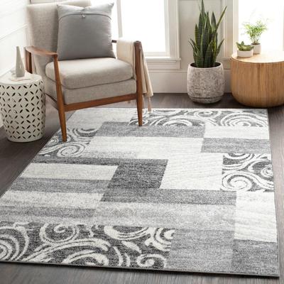Paco Home Classic Living Room Rug With Patchwork Design Modern checkered pattern