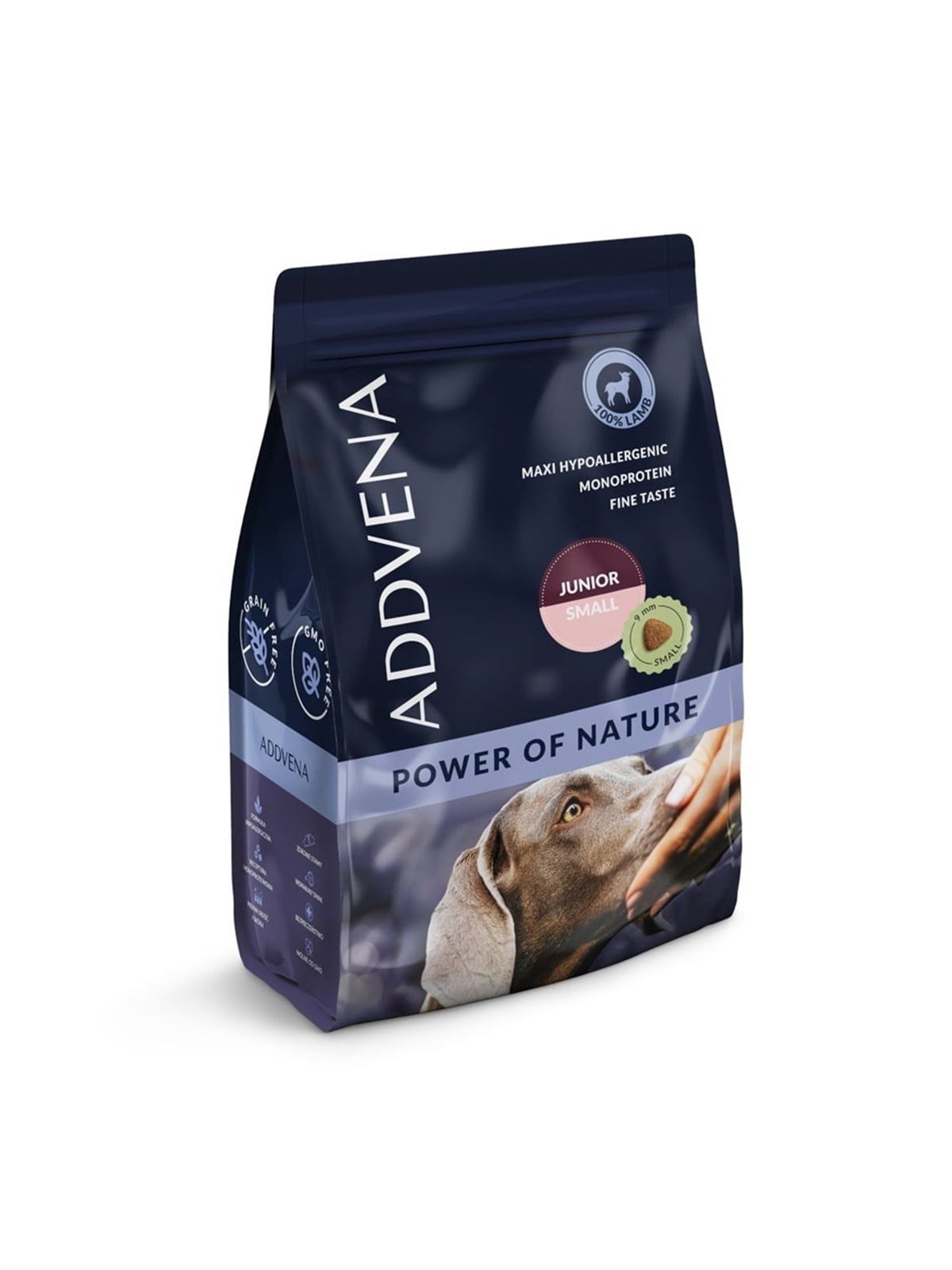ADDVENA Power of Nature Junior Small Lamm - Trockenfutter für Hunde - 10kg