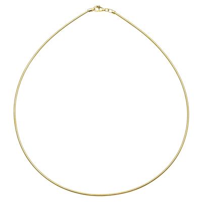 Halsreif OSTSEE-SCHMUCK "Ostsee-Schmuck Halsreif Omega 1,9 mm Halsreif Omega 1,9 mm" Gr. 42, gold, Halsketten, Damen, 42cm, Silber 925 (Sterlingsilber), L: 42