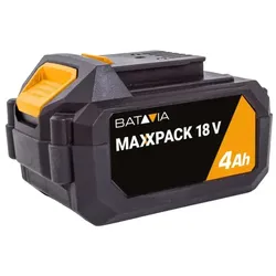 Batavia 7062518 Li-Ion Batterie 18 V 4 Ah Maxxpack Collection, 1 Akku passt auf mehr als 30 Geräte