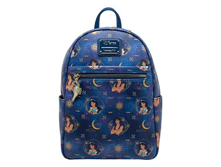 Loungefly Disney Aladdin en Jasmine Rugzak, blauw, eenheidsmaat