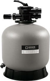 Sandfilter P500 für Pool, 9 m³/h, 85 kg Sand, H 845 mm, Ø 535 mm, 6-Wege-Ventil, Manometer, ohne Pumpe