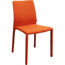 2er-Set KARE DESIGN Stuhl Bologna 87479 Stoff Orange