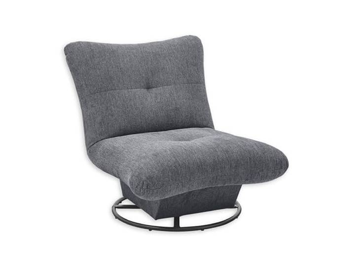 Stella Trading Maranello Sessel Wohnzimmer, Anthrazit - Bequemer Fernsehsessel Relaxsessel drehbar - 96 x 75 x 93 cm (B/H/T)