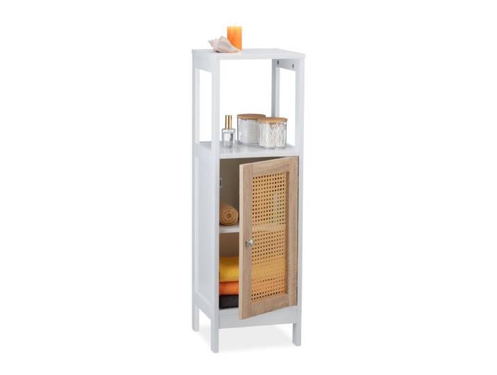 Relaxdays Étagère de salle de bain 3 compartiments