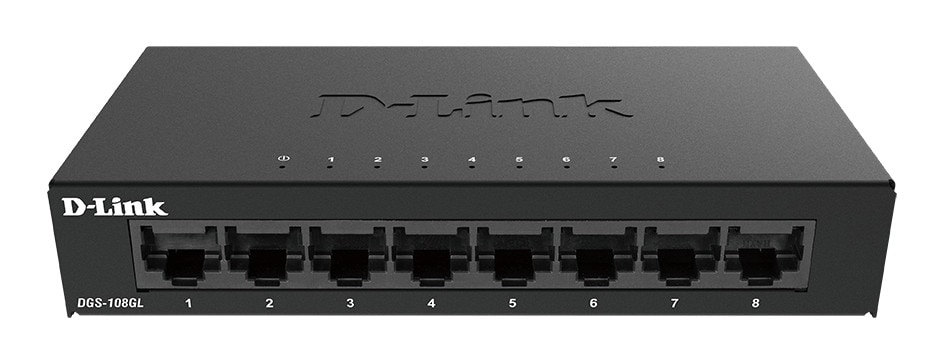 D-Link DGS-108GL/E 8-Port Gigabit Unmanaged Desktop Switch