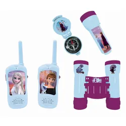 Lexibook Disney Frozen Die Eiskönigin Abenteuerset mit 2  Walkie Talkies, Fernglas, Taschenlampe und Kompass