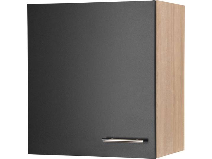 Küchenoberschrank Merle Schwarz, Eiche Dekor B: 50 cm
