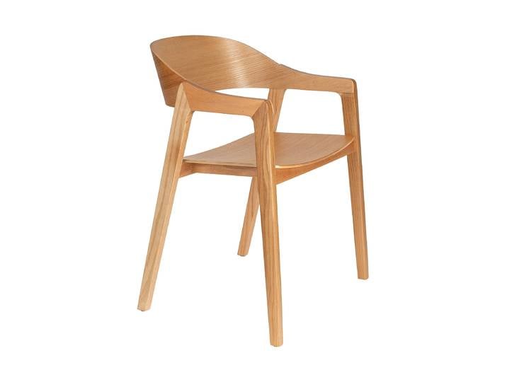 Hochwertiger, massiver Armlehnstuhl „Westlake“ Eiche Natural Dutchbone