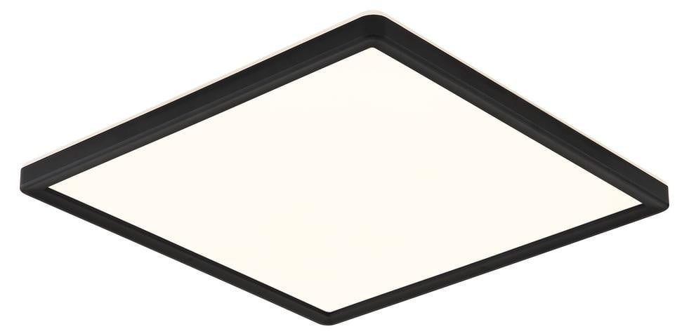Globo Sapana LED-plafondlamp vierkant zwart dimbaar