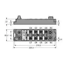 Turck Feldbus-I/O-Modul FLDP-IM8-0001