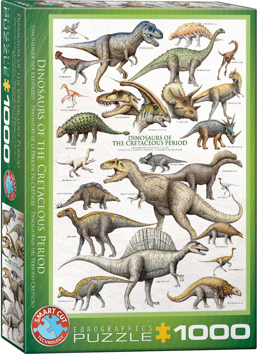 Empireposter Dinosauriërs uit het Krijt Puzzel 1000 stukjes 68 x 48 cm