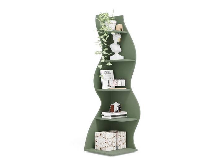 LuxusKollektion Eckregal Eckregal 5 Stufen Hellgrün Modern, 1-tlg.
