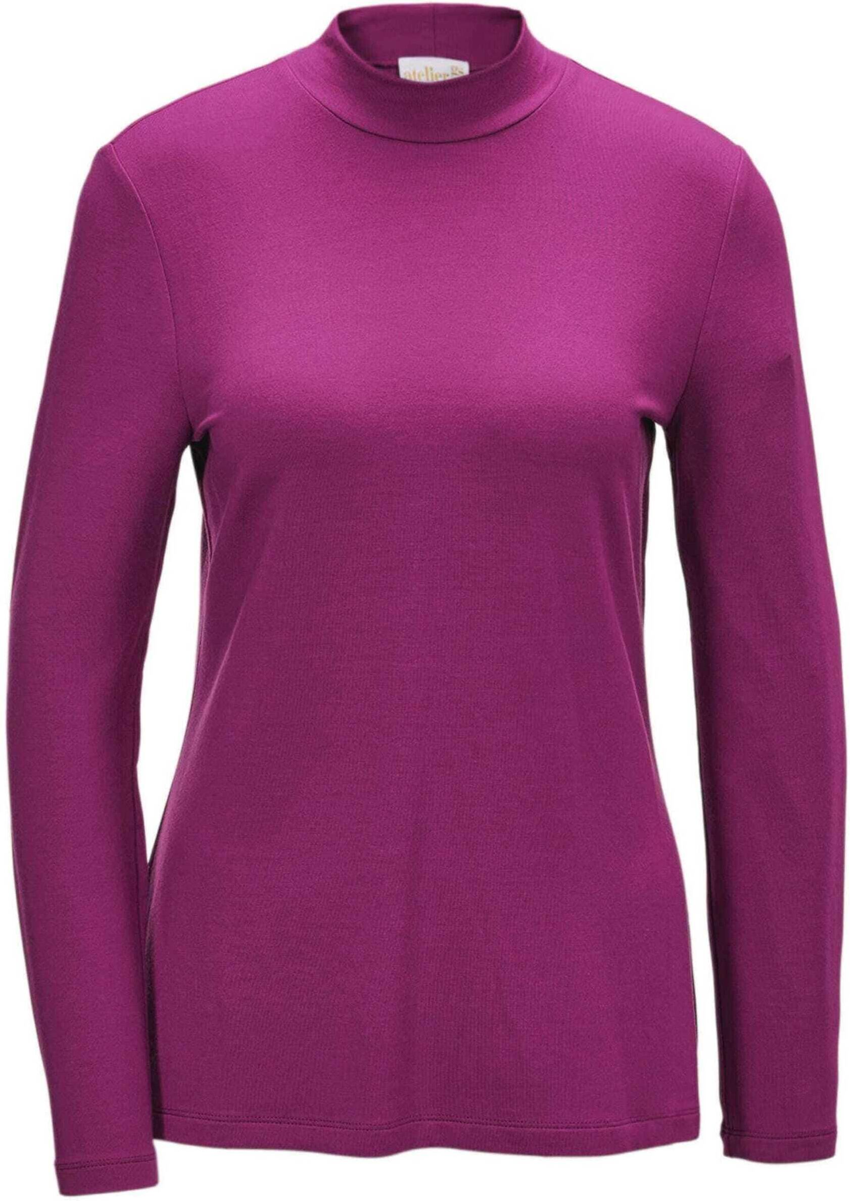 GOLDNER "Kurzgröße Stehkragenshirt mit Langarm" Ohne