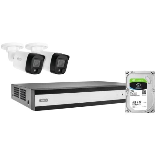 ABUS Security Center Analog-Video-Set: 2 Mini-Tube-Kameras + Rekorder