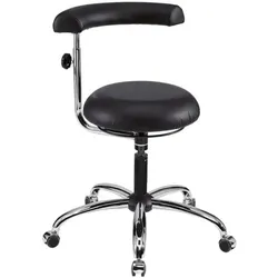 mey chair Hocker »A20« mit Lehne silber