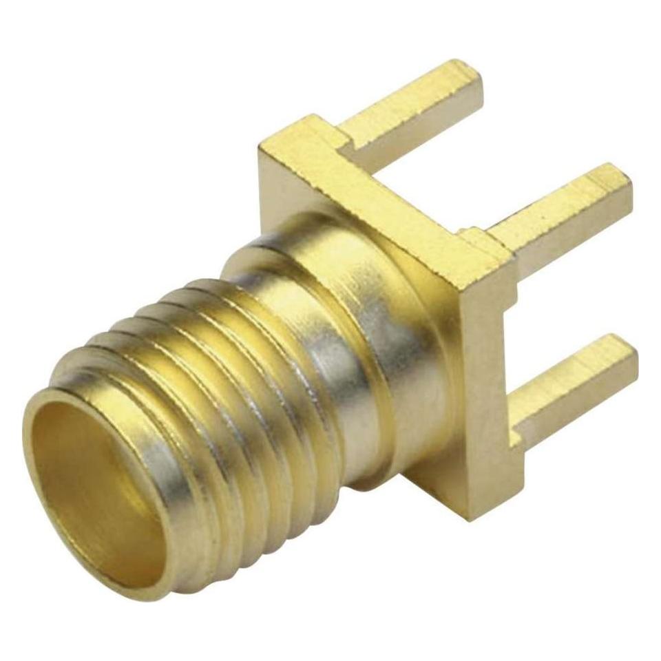 Telegärtner SMA-Buchse Buchse für gedruckte Schaltungen, Z79, Gold (Standard) (J01151A0931)