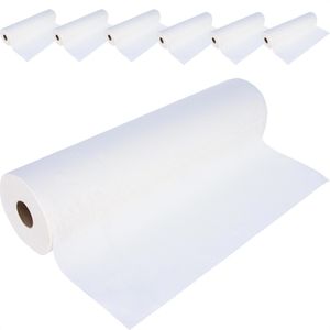 Tissueline Ärztekrepp Medical Roll, 59 cm x 100 m, 2-lagig, hochweiß, mit Abreißperforation, 6 Rollen