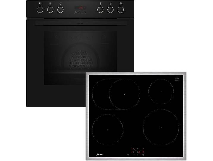 NEFF Elektro-Herd-Set EX4PIB0, Pyrolyse-Selbstreinigung, Einzigartiges CircoTherm®-Heißluftsystem & schnelle Powerstufe