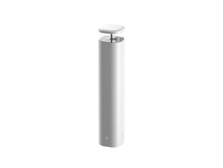 Flos Architectural LED Wegeleuchte Pointbreak Bollard 2, weiß / opal, Aluminium, Design, LED Außenleuchte