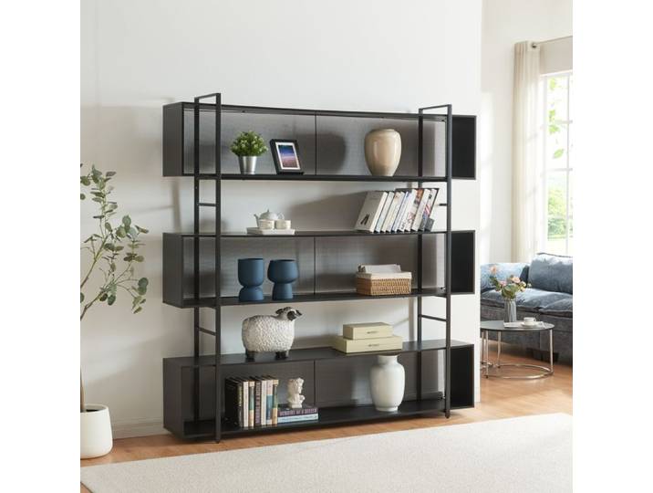 Étagère autoportante Randaberg 180 x 180 x 33 cm noir